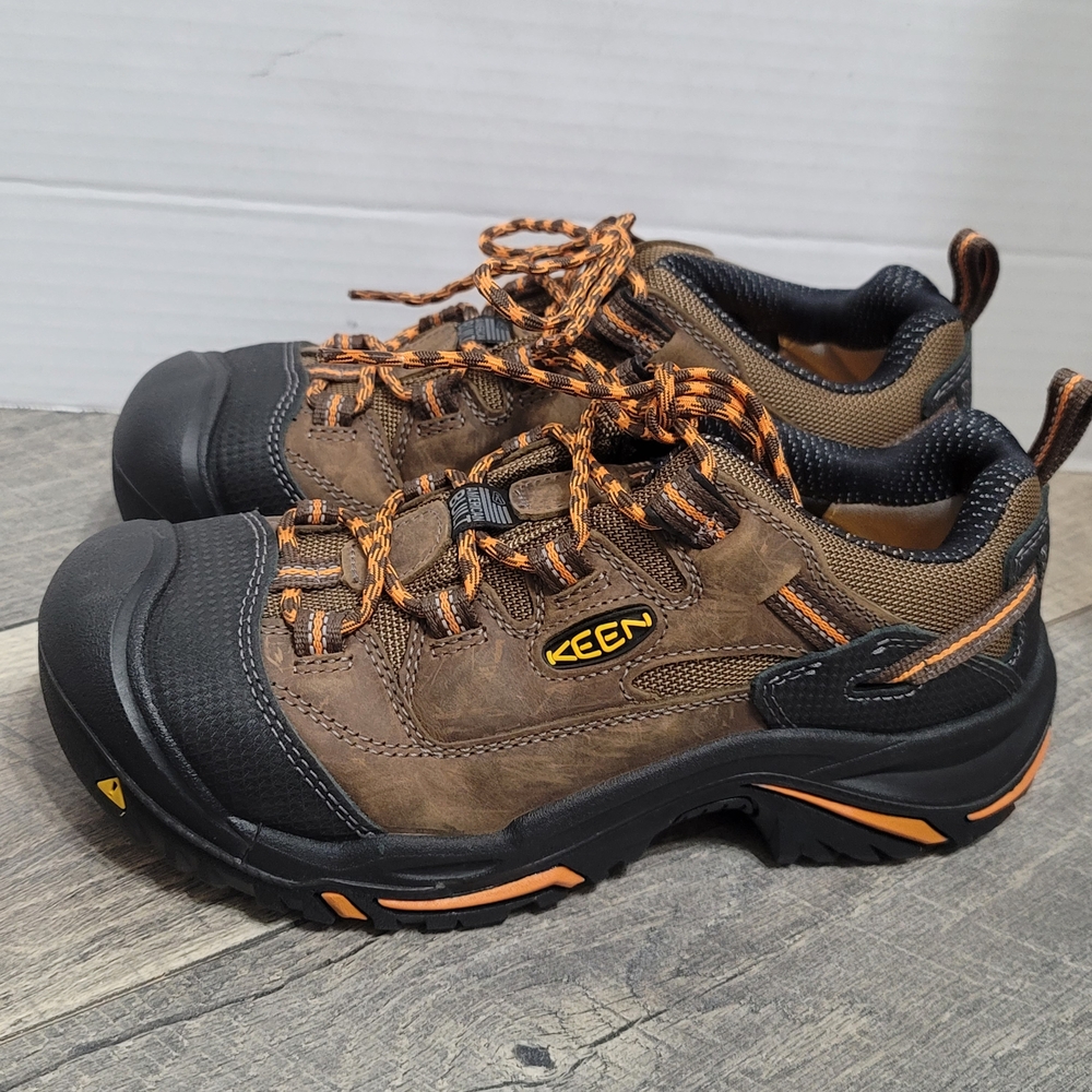 NEW KEEN Utility Braddock Low USA Made Mens Brown/Black Hiking Work Shoes Sz 7EE - Picture 3 of 12